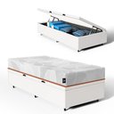 Ver imagem 2 de Cama Box Baú com Colchão Ortopédico de Espuma D33 a Vácuo Sonno Full - Lucas Home - Solteiro