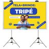 Telão de Retroprojetor com Tripé Tecido para Datashow Tripé - 1