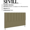Ver imagem 3 de Cabeceira Queen 160 cm Sevill Veludo SL 945 Peer
