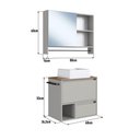 Ver imagem 4 de Conjunto para Banheiro Gabinete Suspenso 60cm com Toalheiro Cuba e Espelheira 80cm Cj8050.20 Mel/