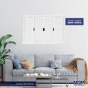 Ver imagem 2 de Janela Veneziana Aço 6 Folhas MGM Minas Sul 100x100cm
