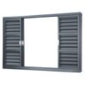 Janela Veneziana Aço 6 Folhas MGM Minas Sul 100x100cm - 3