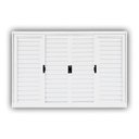 Ver imagem 1 de Janela Veneziana Aço 6 Folhas MGM Minas Sul 100x100cm