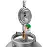 Regulador Registro de Gás de Cozinha Doméstico Blindado com Monômetro Vazão 1kg/h | Aliança - 1