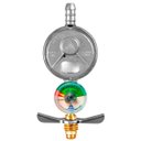 Ver imagem 5 de Regulador Registro de Gás de Cozinha Doméstico Blindado com Monômetro Vazão 1kg/h | Aliança
