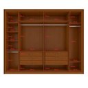 Ver imagem 3 de Guarda Roupa 6 Portas 6 Gavetas 100% Mdf Easy Space com Espelho Frassino Lopas
