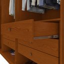 Ver imagem 7 de Guarda Roupa 6 Portas 6 Gavetas 100% Mdf Easy Space com Espelho Frassino Lopas