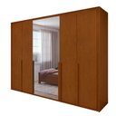 Ver imagem 4 de Guarda Roupa 6 Portas 6 Gavetas 100% Mdf Easy Space com Espelho Frassino Lopas