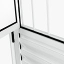 Ver imagem 3 de Porta de Alumínio Branco de Entrada Social Cmc Modular - Lado Esquerdo - 2.10 (a) X 0.90 (l)