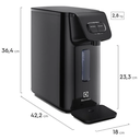 Ver imagem 2 de Purificador Electrolux Água Gelada 3 Níveis Preto Efficient Eletrônico (pe15p) - Bivolt