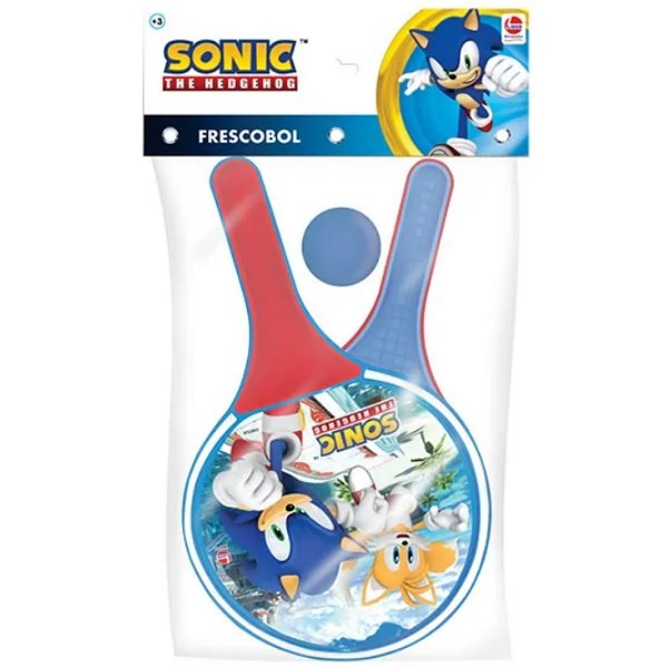 Kit Raquete com Bolinha Frescobol Sonic Lider Brinquedos - 2