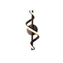 Ver imagem 1 de Arandela Moderna Espiral Preto 40cm Led 13w 3000k Bivolt 14544-pl