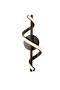 Ver imagem 1 de Arandela Moderna Espiral Preto 40cm Led 13w 3000k Bivolt 14544-pl