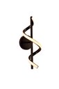 Ver imagem 2 de Arandela Moderna Espiral Preto 40cm Led 13w 3000k Bivolt 14544-pl