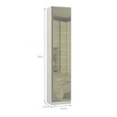 Ver imagem 3 de Guarda-roupa 1 Porta com Vidro Reflecta 50cm Prime Plus Luciane