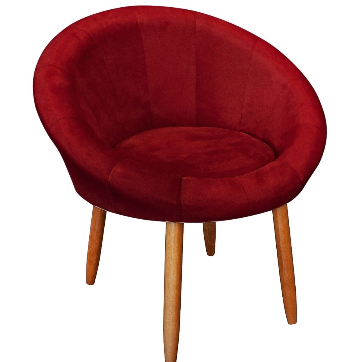 Poltrona Roma para Recepção Sala de Espera Decorativa - Moblan Decor:vermelho