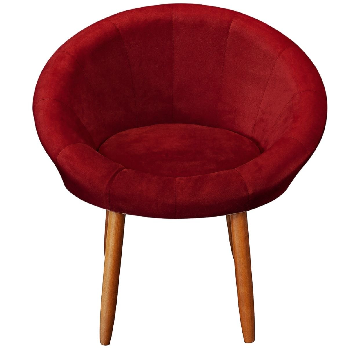 Poltrona Roma para Recepção Sala de Espera Decorativa - Moblan Decor:vermelho - 3