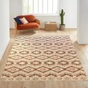 Ver imagem 1 de Tapete Geometrico Mumbai Bege 200x150cm Tipo Kilin Tribal