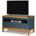 Ver imagem 1 de Rack Detroit 3 Gavetas Cor Azul Petróleo 114cm - 67903