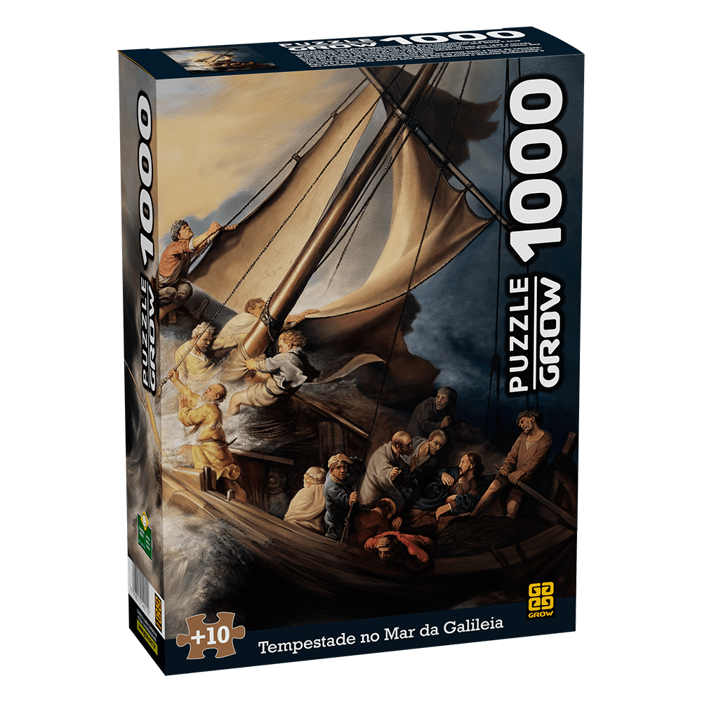 Puzzle 1000 peças Tempestade no Mar da Galiléia - 3