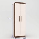 Ver imagem 3 de Guarda-Roupa Cancun 2 Portas