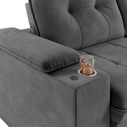 Sofá Veneza Plus Retrátil Reclinável 2L 2,36m c/ USB e Porta Copo - 4