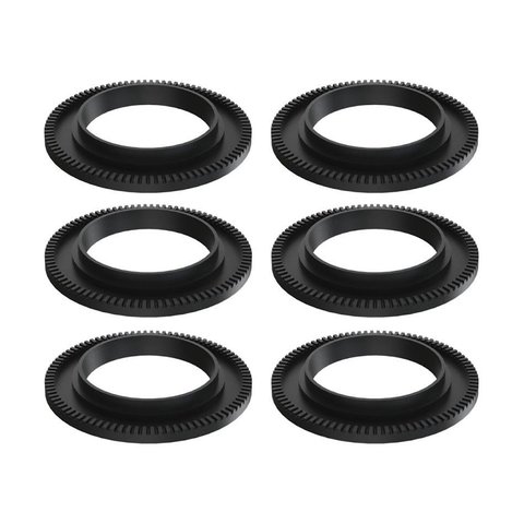 Kit 6 Espalha Chama de Fogão Queimador Duplo Ferro 17,5cm