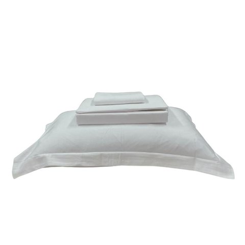 Jogo de Lençol King 4 Peças 400 Fios Algodão Bella Enxovais Branco