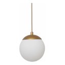 Ver imagem 2 de Pendente Jabuticaba 1 Bola Esfera Globo De Vidro Dourado:Bivolt/DOURADO