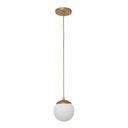 Ver imagem 1 de Pendente Jabuticaba 1 Bola Esfera Globo De Vidro Dourado:Bivolt/DOURADO