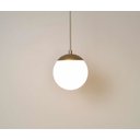 Ver imagem 3 de Pendente Jabuticaba 1 Bola Esfera Globo De Vidro Dourado:Bivolt/DOURADO