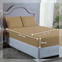 Ver imagem 3 de Kit Lençol Super King 400 Fios Poliéster 4 Peças Jogo Forro de Cama Box Extra Macio:avela