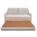 Ver imagem 6 de Sofá-cama 3 Lugares Mh-1606 Herval 176 Cm Colchão Casal Linho Bege C1