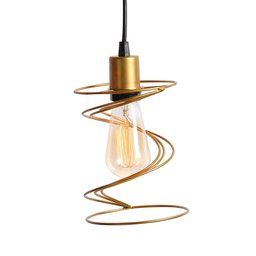 Duo Aramado Mola Poptem Canopla Múltipla Redonda Dourado Lustre Luminária Iluminação Sala Quarto Ilu - 2