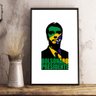 Quadro Bolsonaro Presidente Desnho Tamanho A4 Poster - 1