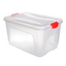 Caixa Organizadora Grande com Tampa Transparente 50 Litros - 5