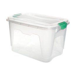 Caixa Organizadora Grande com Tampa Transparente 50 Litros - 3