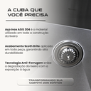 Ver imagem 7 de Cuba Calha Cozinha 90x40 Aço Inox 304 Escovado com Drenagem Integrada Cozix