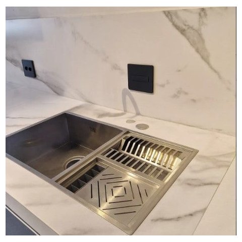 Cuba Calha Gourmet Pia Aço Inox 304  Cozinha Profissional 90x40Cm Cozix