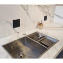 Ver imagem 4 de Cuba Calha Gourmet Pia Aço Inox 304  Cozinha Profissional 90x40Cm Cozix