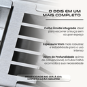Ver imagem 4 de Cuba Calha Cozinha 90x40 Aço Inox 304 Escovado com Drenagem Integrada Cozix