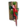 Arara Passaro Decoração em Madeira 24cm - 2