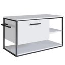 Ver imagem 1 de Gabinete de Banheiro Suspenso 80cm para Cuba Yuri Branco Z54 - Mpozenato