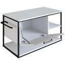 Ver imagem 4 de Gabinete de Banheiro Suspenso 80cm para Cuba Yuri Branco Z54 - Mpozenato