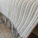 Ver imagem 3 de Manta Decorativa Tear Artesanal Prisma Listrada Gaia 1,20 X 2,00