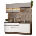 Ver imagem 3 de Armário de Cozinha Compacta 200cm Rustic/Branco/Crema Glamy Madesa 07
