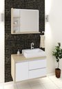 Ver imagem 1 de Conjunto de Banheiro Berton Marselha 0,80cm Br/nude