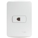 Ver imagem 1 de Conjunto Tomada Rj11 2 Fios Branco Miluz - S3b64900 - Schneider Conj.tomada Rj11 (2fios) Pl/br S3b64