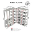 Ver imagem 4 de Guarda-roupa Closet Modulado 2 Gavetas 247 Cm Valencia Madesa