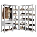 Ver imagem 3 de Guarda-roupa Closet Modulado 2 Gavetas 247 Cm Valencia Madesa